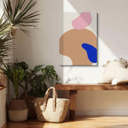 Cuadro canvas Fluidos Organicos Marron y Azul - Contemporaneos Abstractos - Vista Lifestyle