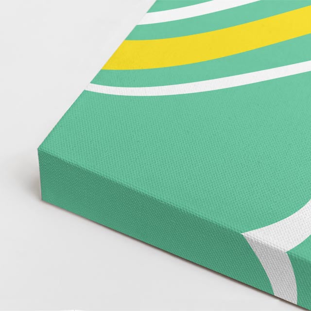Cuadro canvas Marmol Fluido Verde y Amarillo - Contemporaneos Abstractos - Vista CloseUp