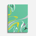Cuadro canvas Marmol Fluido Verde y Amarillo - Contemporaneos Abstractos - Vista Frente