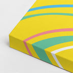 Cuadro canvas Lineas Fluidas Amarillo Vibrante - Contemporaneos Abstractos - Vista CloseUp