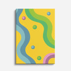 Cuadro canvas Ondas Verdes y Amarillas Tropicales - Contemporaneos Abstractos - Vista Frente