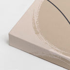 Cuadro canvas Texturas Beige Trazos Negros - Contemporaneos Abstractos - Vista CloseUp