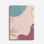 Cuadro canvas Manchas Rosa y Oliva Fluidas - Contemporaneos Abstractos - Vista Frente