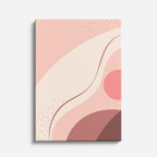 Cuadro canvas Siluetas Rosa Suave y Botanicas - Contemporaneos Abstractos - Vista Frente