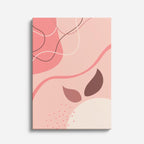 Cuadro canvas Fluidos Rosa y Sombras Curvas - Contemporaneos Abstractos - Vista Frente
