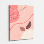 Cuadro canvas Fluidos Rosa y Sombras Curvas - Contemporaneos Abstractos - Vista Perspectiva
