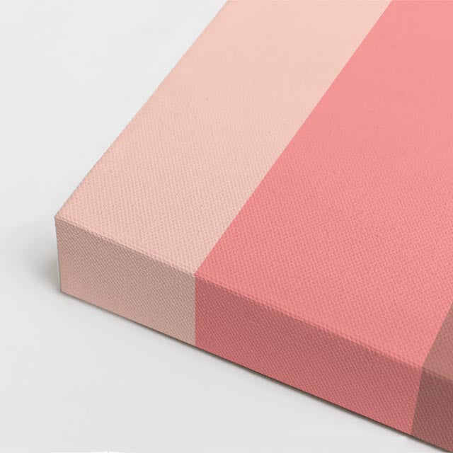 Cuadro canvas Bloques Rosa y Geometria Angular - Contemporaneos Abstractos - Vista CloseUp
