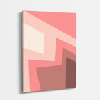 Cuadro canvas Bloques Rosa y Geometria Angular - Contemporaneos Abstractos - Vista Perspectiva