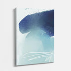 Cuadro canvas Acuarela Celeste Linea Blanca - Contemporaneos Abstractos - Vista Perspectiva