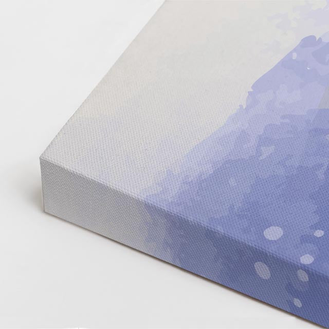 Cuadro canvas Acuarela Morado y Mostaza - Contemporaneos Abstractos - Vista CloseUp