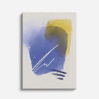 Cuadro canvas Acuarela Azul Firma Blanca - Contemporaneos Abstractos - Vista Frente