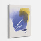 Cuadro canvas Acuarela Azul Firma Blanca - Contemporaneos Abstractos - Vista Perspectiva