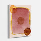 Cuadro canvas Acuarela Rosa Cuadro Marron - Contemporaneos Abstractos - Vista Perspectiva