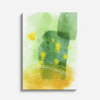 Cuadro canvas Acuarela Verde Claro Manchas Suaves - Contemporaneos Abstractos - Vista Frente