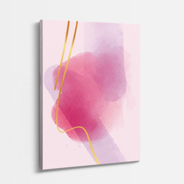 Cuadro canvas Acuarela Rosa Suave Nube - Contemporaneos Abstractos - Vista Perspectiva