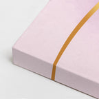Cuadro canvas Acuarela Rosa Lineas Doradas - Contemporaneos Abstractos - Vista CloseUp