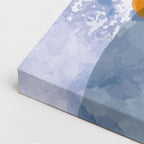 Cuadro canvas Circulos Naranja Pinceladas Textura - Contemporaneos Abstractos - Vista CloseUp