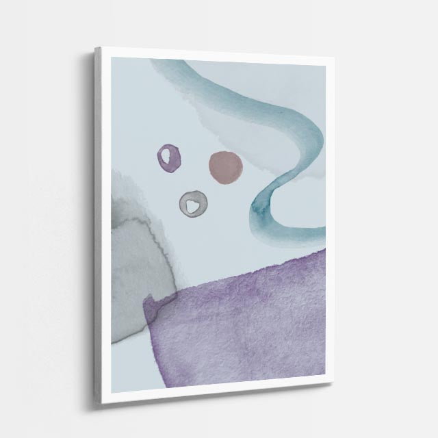 Cuadro canvas Formas Lila y Beige Suaves - Contemporaneos Abstractos - Vista Perspectiva