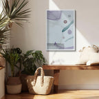 Cuadro canvas Siluetas Lila y Teal Fluidas - Contemporaneos Abstractos - Vista Lifestyle