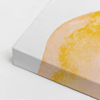 Cuadro canvas Manchas Amarillo y Teal Abstractas - Contemporaneos Abstractos - Vista CloseUp