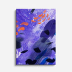 Cuadro canvas Pintura Lila y Naranja Vibrante - Contemporaneos Abstractos - Vista Frente