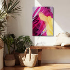 Cuadro canvas Pinceladas Fucsia y Negro Gestuales - Contemporaneos Abstractos - Vista Lifestyle