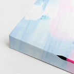 Cuadro canvas Pinceladas Azul Rosa Textura - Contemporaneos Abstractos - Vista CloseUp