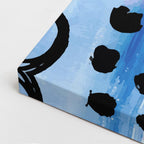 Cuadro canvas Salpicado Rosa Azul Negro - Contemporaneos Abstractos - Vista CloseUp