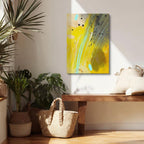 Cuadro canvas Acuarela Amarillo Azul Dinamica - Contemporaneos Abstractos - Vista Lifestyle