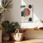 Cuadro canvas Formas Verde Marron y Negro - Contemporaneos Abstractos - Vista Lifestyle