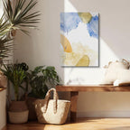 Cuadro canvas Manchas Naranja y Azul Fluidas - Contemporaneos Abstractos - Vista Lifestyle