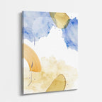Cuadro canvas Manchas Naranja y Azul Fluidas - Contemporaneos Abstractos - Vista Perspectiva