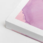 Cuadro canvas Manchas Rosa Azul Pastel - Contemporaneos Abstractos - Vista CloseUp