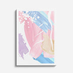 Cuadro canvas Acuarela Rosa y Lila Delicada - Contemporaneos Abstractos - Vista Frente