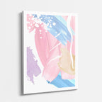 Cuadro canvas Acuarela Rosa y Lila Delicada - Contemporaneos Abstractos - Vista Perspectiva