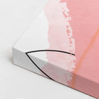 Cuadro canvas Lineas Curvas Rosa Punteadas - Contemporaneos Abstractos - Vista CloseUp