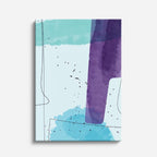 Cuadro canvas Abstracto Azul y Morado Bloques - Contemporaneos Abstractos - Vista Frente