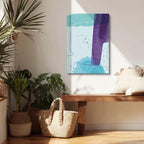 Cuadro canvas Abstracto Azul y Morado Bloques - Contemporaneos Abstractos - Vista Lifestyle