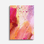 Cuadro canvas Pintura Naranja Rosa Explosiva - Contemporaneos Abstractos - Vista Frente