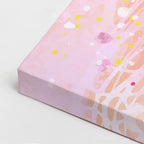 Cuadro canvas Pintura Fucsia Salpicado Vibrante - Contemporaneos Abstractos - Vista CloseUp