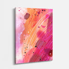 Cuadro canvas Pintura Rosa Naranja Energica - Contemporaneos Abstractos - Vista Perspectiva