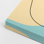 Cuadro canvas Ondas Rosa Salmon y Beige - Contemporaneos Abstractos - Vista CloseUp