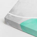 Cuadro canvas Marmol Gris Teal y Naranja - Contemporaneos Abstractos - Vista CloseUp