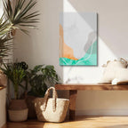 Cuadro canvas Marmol Gris y Verde Fluido - Contemporaneos Abstractos - Vista Lifestyle