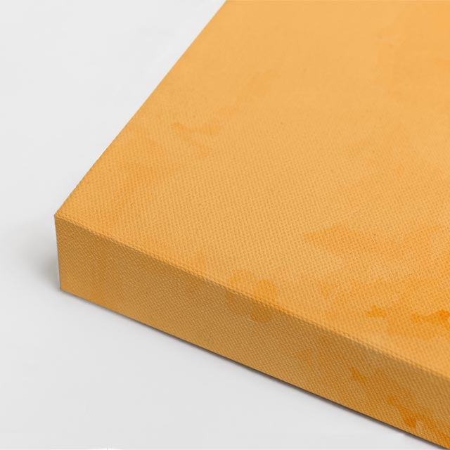 Cuadro canvas Manchas Naranja Teal y Azul - Contemporaneos Abstractos - Vista CloseUp