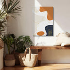 Cuadro canvas Abstracto Beige Naranja Botanico - Contemporaneos Abstractos - Vista Lifestyle