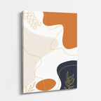 Cuadro canvas Abstracto Beige Naranja Botanico - Contemporaneos Abstractos - Vista Perspectiva