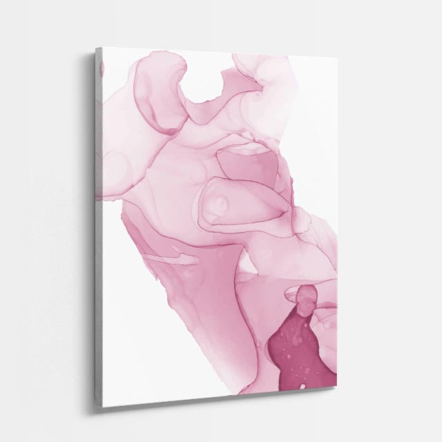 Cuadro canvas Acuarela Rosa Fluida Textural - Contemporaneos Abstractos - Vista Perspectiva