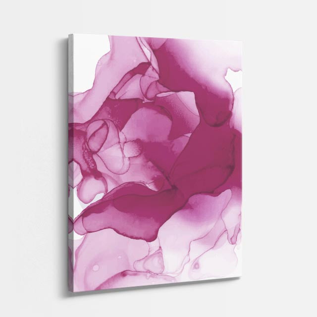 Cuadro canvas Acuarela Fucsia Texturas Florales - Contemporaneos Abstractos - Vista Perspectiva