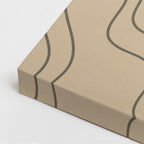 Cuadro canvas Ondas Terracota y Beige Organicas - Contemporaneos Abstractos - Vista CloseUp